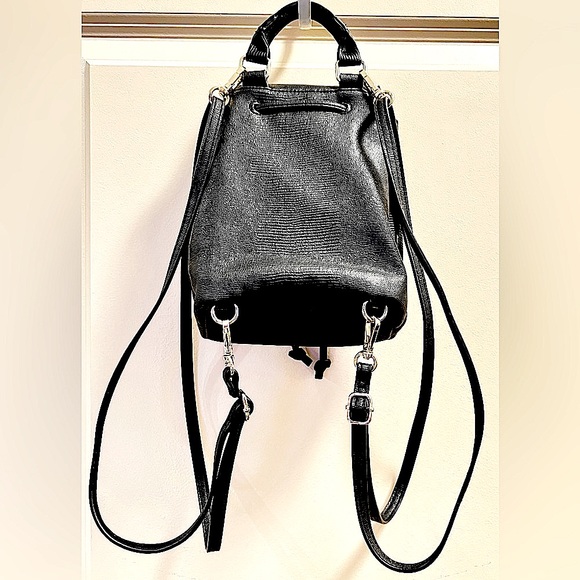 Victoria’s Secret Cinch Black Backpack w/Versatile Straps-Trendy & Small ✨ - Picture 3 of 7